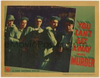 8r212 YOU CAN'T GET AWAY WITH MURDER LC 1939 c/u of Humphrey Bogart, Billy Halop & convicts, rare!