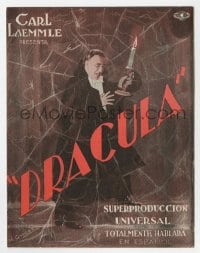 8r041 DRACULA Spanish herald 1931 Carlos Villarias, filmed at night on the same sets as Lugosi's!