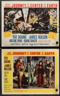 8r026 JOURNEY TO THE CENTER OF THE EARTH set of 8 LCs 1959 Jules Verne classic, great sci-fi images!