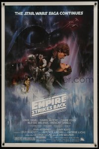 8s010 EMPIRE STRIKES BACK studio style 1sh 1980 classic Gone With The Wind style art by Roger Kastel