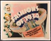 8s016 FASHIONS OF 1934 1/2sh 1934 William Powell, Bette Davis, fashion extravaganza w/music, rare!