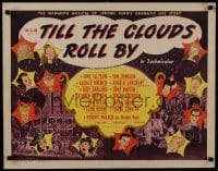 8s147 TILL THE CLOUDS ROLL BY style A 1/2sh 1946 great art of Hollywood's MGM all-stars by Al Hirschfeld!