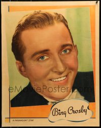 8s035 BING CROSBY personality poster 1936 portrait of the Paramount crooner & leading man!