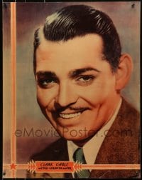 8s039 CLARK GABLE personality poster 1930s head & shoulders portrait of the MGM leading man!