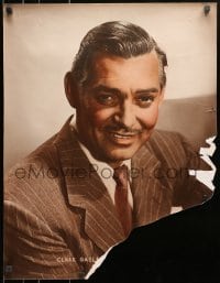 8s040 CLARK GABLE personality poster 1940s waist-high portrait of the handsome MGM leading man!