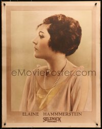 8s047 ELAINE HAMMERSTEIN personality poster 1920s profile portrait of the pretty Selznick actress!
