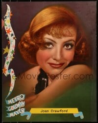 8s070 JOAN CRAWFORD personality poster 1930s wonderful head & shoulders smiling portrait!