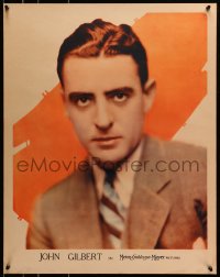 8s076 JOHN GILBERT personality poster 1920s portrait of the MGM leading man before his mustache!