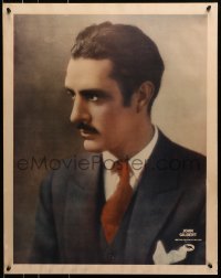8s075 JOHN GILBERT personality poster 1920s great semi-profile portrait of the MGM leading man!