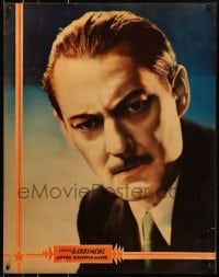 8s084 LIONEL BARRYMORE personality poster 1930s intense head & shoulders portrait of the MGM star!