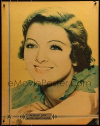 8s098 MYRNA LOY personality poster 1930s head & shoulders portrait of the pretty MGM leading lady!
