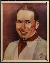 8s117 TIM MCCOY personality poster 1920s great smiling portrait of the cowboy star at MGM!