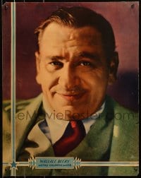 8s121 WALLACE BEERY personality poster 1930s great head & shoulders MGM portrait in suit & red tie!