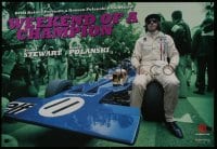 8s180 WEEKEND OF A CHAMPION 22x32 special poster R2013 Formula One race car driver Jackie Stewart!
