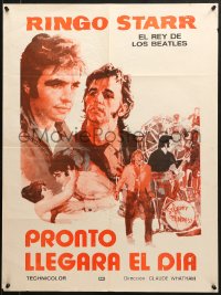 8t002 THAT'LL BE THE DAY Argentinean 22x29 1973 Arnaldo Putzu art of Ringo Starr & David Essex!
