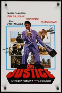 8t411 DOCTOR JUSTICE Belgian 1975 John Phillip Law, Gert Froebe, great action montage!