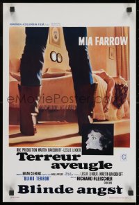 8t459 SEE NO EVIL Belgian 1971 Richard Fleischer horror, Mia Farrow is not seeing dead people