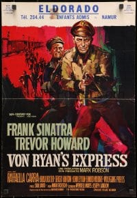 8t479 VON RYAN'S EXPRESS Belgian 1965 different art of Frank Sinatra by Ray Elseviers!