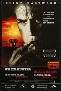 8t480 WHITE HUNTER, BLACK HEART Belgian 1990 close up of Clint Eastwood as director John Huston!