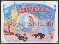 8t204 CINDERELLA British quad R1980s Walt Disney classic romantic musical fantasy cartoon!