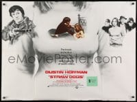 8t225 STRAW DOGS British quad 1972 Peckinpah, Dustin Hoffman, George, sexiest different image!