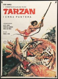 8t003 KING OF THE JUNGLE Croatian 1969 Tarzan en la gruta del oro, Steve Hawkes