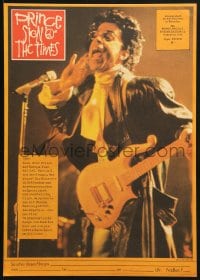 8t720 SIGN 'O' THE TIMES East German 12x16 1988 rock and roll concert, image of Prince w/guitar!