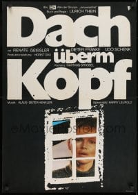 8t759 DACH UBERM KOPF East German 23x32 1980 Ulrich Thein, art of top star in window by HP!