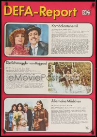 8t771 KOMODIANTEN EMIL/DIE SCHMUGGLER VON RAJGROD/ALLE MEINE MADCHEN East German 23x32 1980 cool!