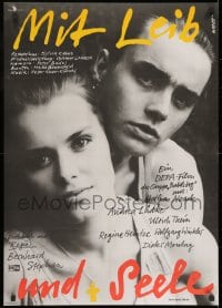 8t786 MIT LEIB UND SEELE East German 23x32 1988 cool romantic close-up of Andrea Ludke and Noack!