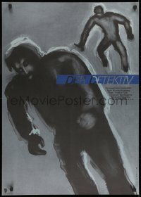 8t806 SYSHCHIK East German 23x32 1986 completely different art of man chased by H. Pflaum!