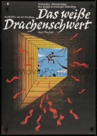 8t816 WHITE DRAGON SWORD East German 23x32 1989 Jinfu Tian's Bai long jian, Jo Frische art!