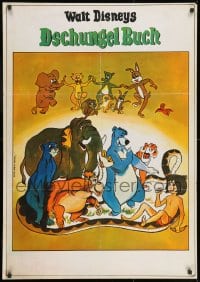 8t113 JUNGLE BOOK Egyptian poster 1967 Disney, images of Mowgli, his friends & random animals!