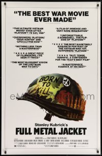 8t194 FULL METAL JACKET English 1sh 1987 Stanley Kubrick Vietnam War movie, Philip Castle art!