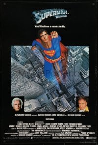 8t198 SUPERMAN English 1sh 1978 comic book hero Christopher Reeve, Gene Hackman & Brando!