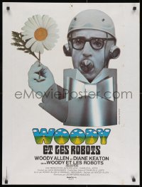 8t251 SLEEPER French 24x32 1974 wacky robot Woody Allen by Bourduge!
