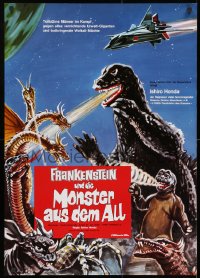 8t085 DESTROY ALL MONSTERS German R1980s Ishiro Honda's Kaiju Soshingeki, Godzilla, King Ghidrah!