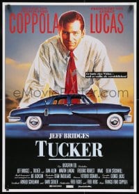8t101 TUCKER: THE MAN & HIS DREAM German 1989 Francis Ford Coppola, different art of Jeff Bridges!