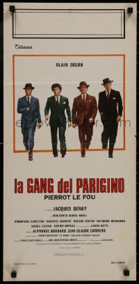 8t628 GANG Italian locandina 1977 Jacques Deray, different image of Alain Delon and top cast!