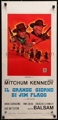8t631 GOOD GUYS & THE BAD GUYS Italian locandina 1969 Robert Mitchum, George Kennedy, Olivetti!