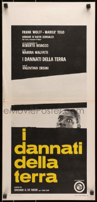 8t635 I DANNATI DELLA TERRA Italian locandina 1968 Valentino Orsini, The Damned of the Earth!