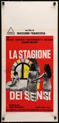 8t641 LA STAGIONE DEI SENSI Italian locandina 1969 written by Dario Argento, Franco Picchioni!