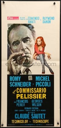 8t652 MAX & THE JUNKMEN Italian locandina 1971 great close image of Michel Piccoli & sexy Romi Schneider!