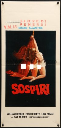 8t655 NIGHT OF THE ASSASSINS Italian locandina 1977 La noche de los asesinos, sexy art by Crovato!
