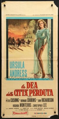 8t667 SHE Italian locandina 1965 Hammer fantasy, full-length sexy Ursula Andress, who must be possessed!
