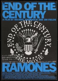 8t879 END OF THE CENTURY: THE STORY OF THE RAMONES Japanese 2003 very different U.S. emblem!