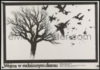 8t539 OBYEZD Polish 27x39 1987 Eriks Lacis, cool M. Wasilewski artwork of birds & tree!