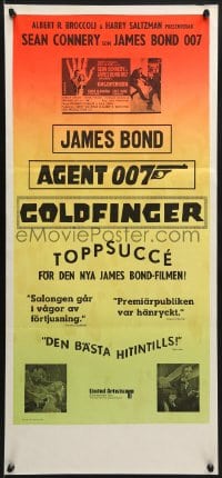 8t139 GOLDFINGER Swedish stolpe R1973 great images of Sean Connery as James Bond 007!