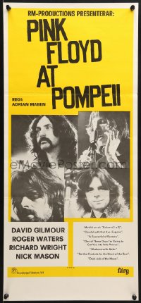 8t152 PINK FLOYD Swedish stolpe 1978 an explosive rock & roll cinema concert in Pompeii!