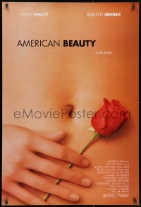 8w042 AMERICAN BEAUTY DS 1sh 1999 Sam Mendes Academy Award winner, sexy close up image!